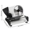 Meat Slicer, Electric Deli Food Slicer with Removable 7.5'' Serrated & Stainless Steel Blade