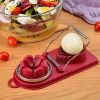 1pc Multifunctional Egg Cutter; Stainless Steel Egg Slicer Sectioner Cutter Mold; Flower-Shape Luncheon Meat Cutter; Kitchen Gadgets